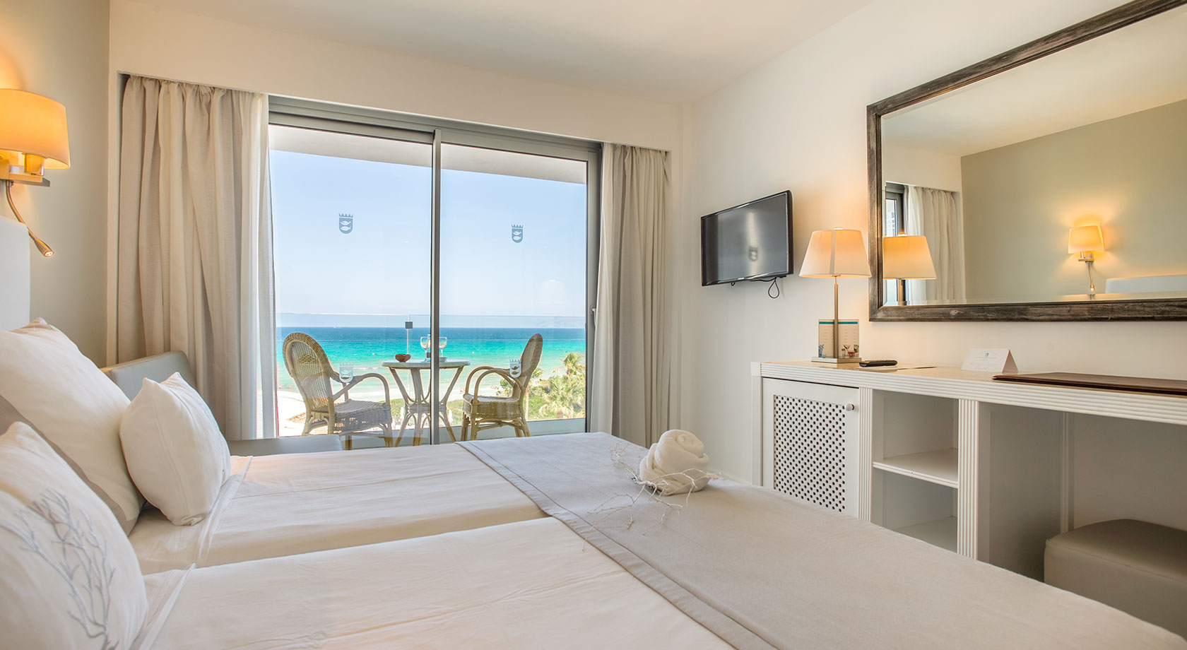 Zweibettzimmer zur Alleinbenutzung seitlicher Meerblick Premium playa esperanza resort