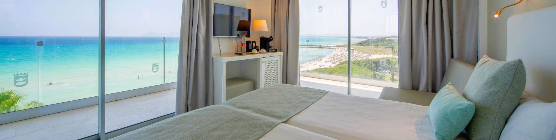 Zweibettzimmer frontaler Meerblick 